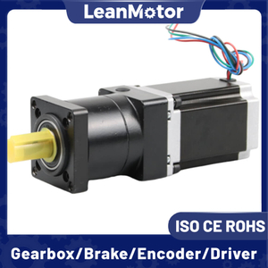 Leanmotor Nema 34 Common Planetary Geared Stepper Motor 1.2 Or 1.8 Degree 86x86mm 4 Wires