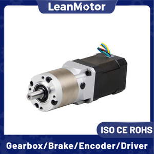 Leanmotor Nema 17 42BLS Geared Round Head BLDC Motor with High Precision Planetary Gearbox 42x42mm 3 Phase 