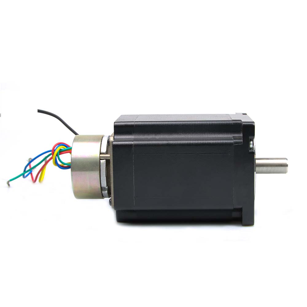 LeanMotor Nema 34 Hybrid Stepper Motor with Brake 1.8° 86x86mm 4.2A - 6.0A 4-Wires