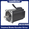 Leanmotor Nema 34 2-Phase Hybrid Close Loop Stepper Motor 1.8 Degree 86x86mm 6.0A 4-Wires 