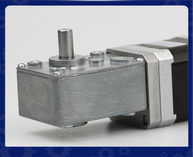 stepper motor with worm gearbox