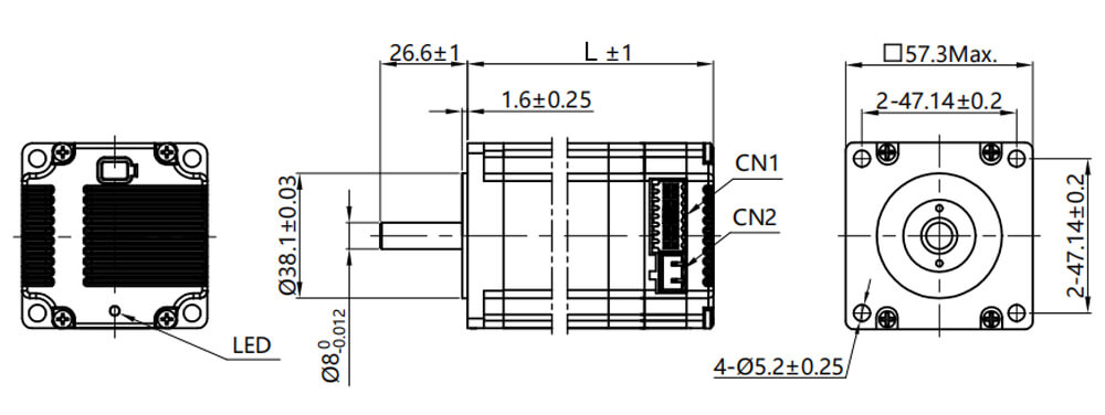 isc57 integrated stepper servo motor