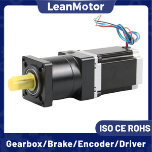 Leanmotor Nema 24 Common Planetary Geared Stepper Motor 1.8 Degree 60x60mm 4 Wires